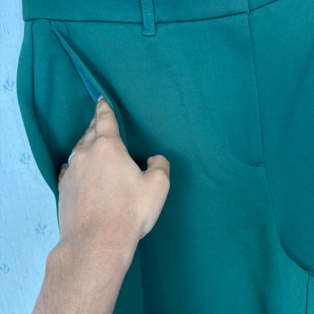 NWOT Boden Belgravia Ponte Crop Trousers 6P Hunter Green Preppy Office Travel - Picture 8 of 15
